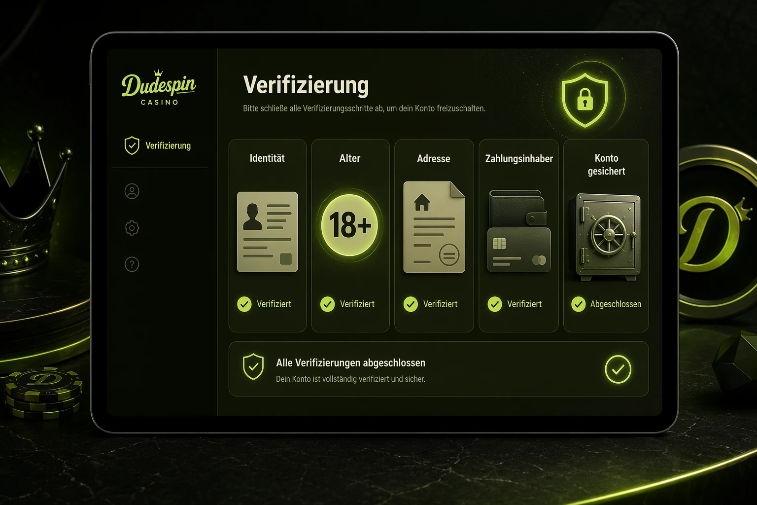 Verifizierung, KYC und Zahlungsbezug
