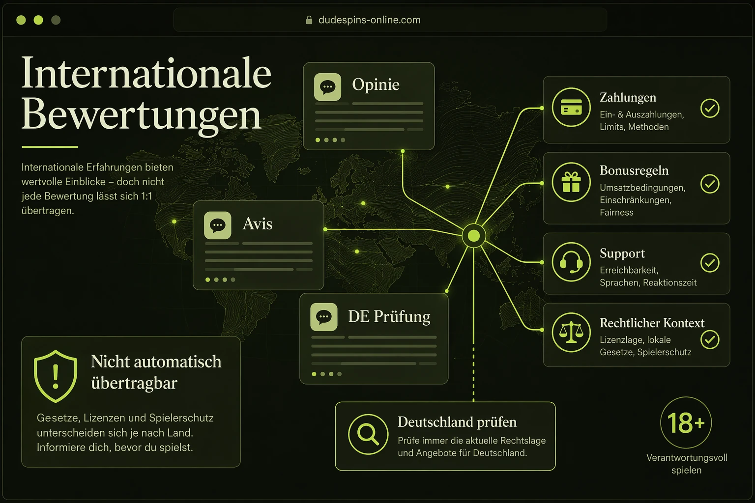Internationale Bewertungen: Dudespin Opinie und Dudespin Avis