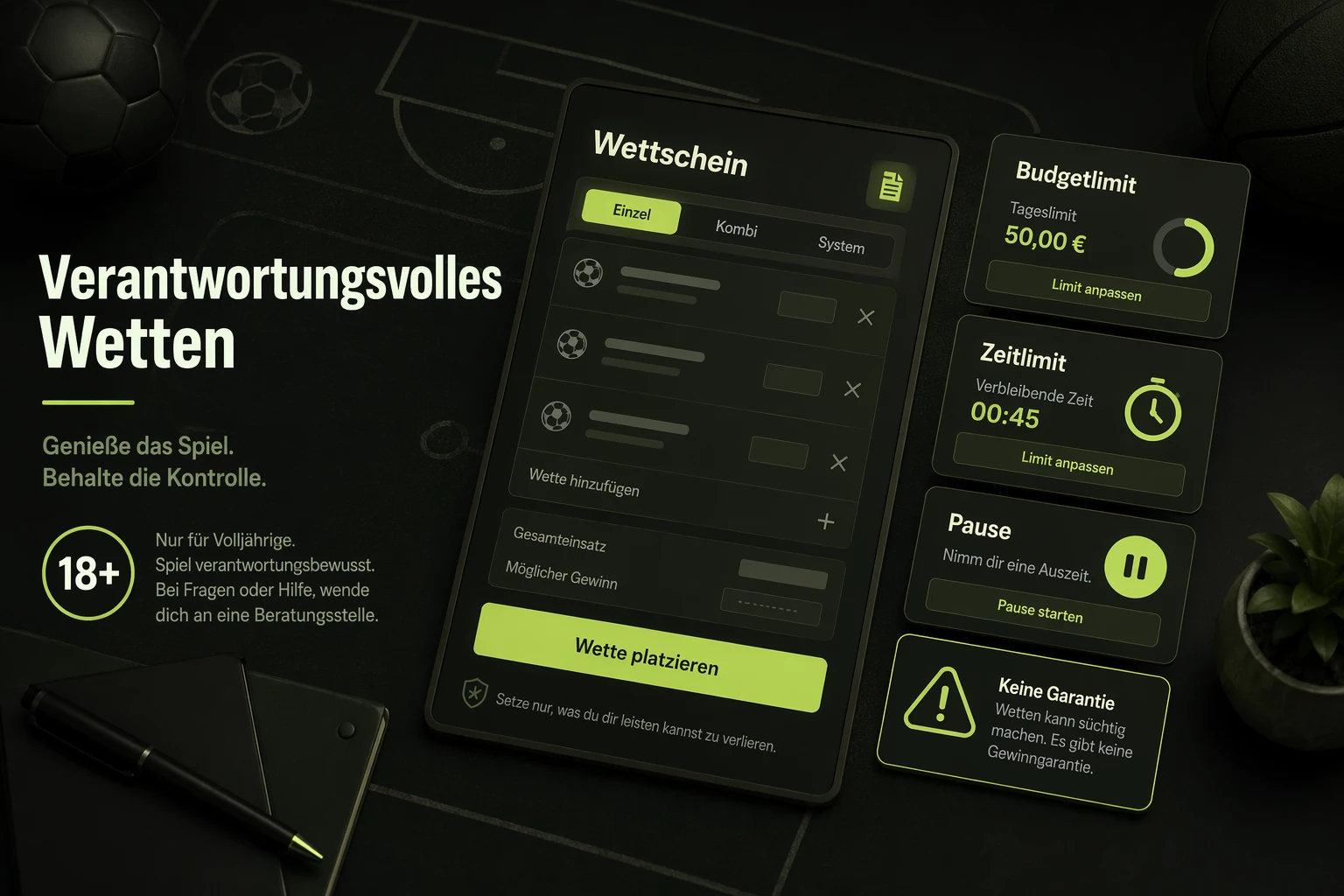 Verantwortungsvolles Wetten und 18+ Hinweis